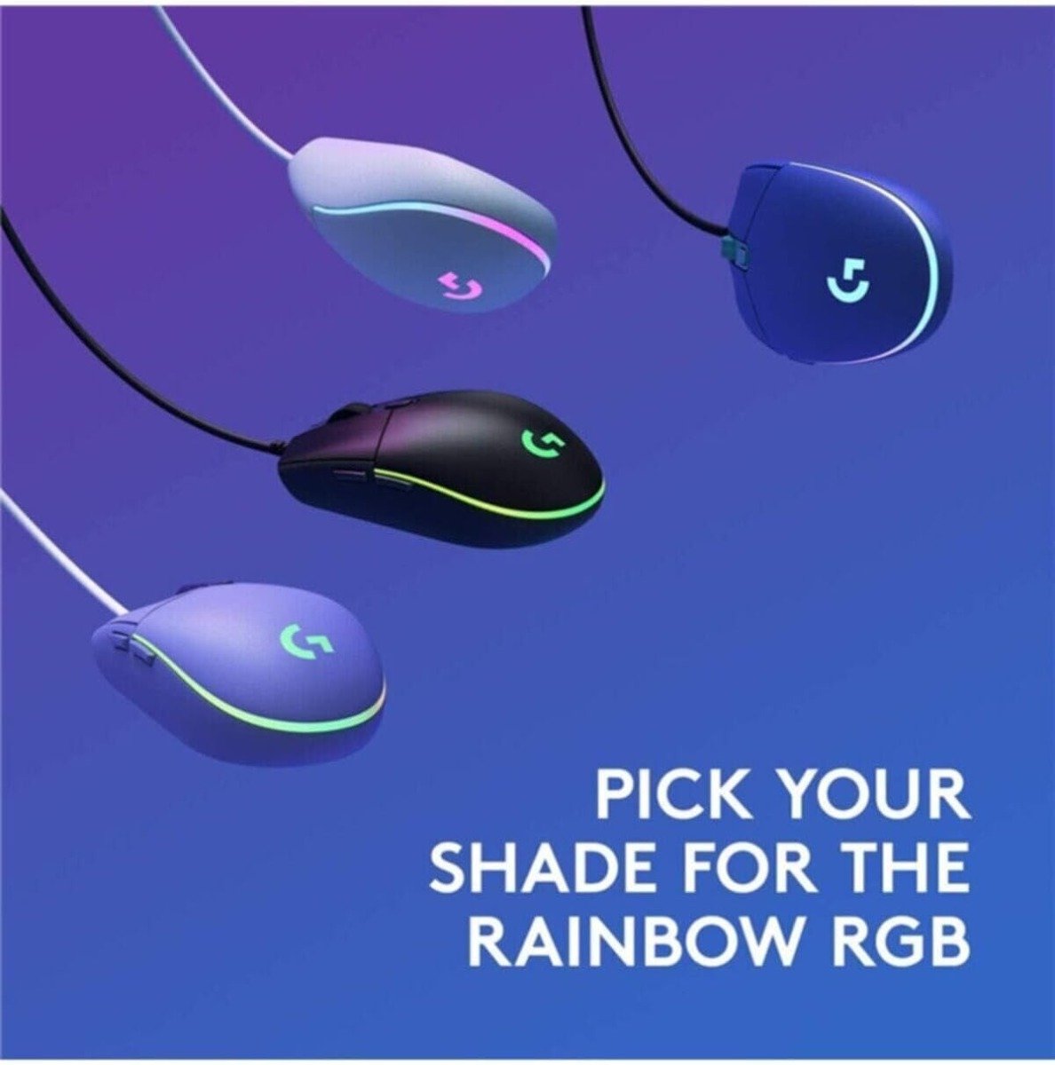 Logitech G203 LIGHTSYNC RGB 6-Button Wired Gaming Mouse