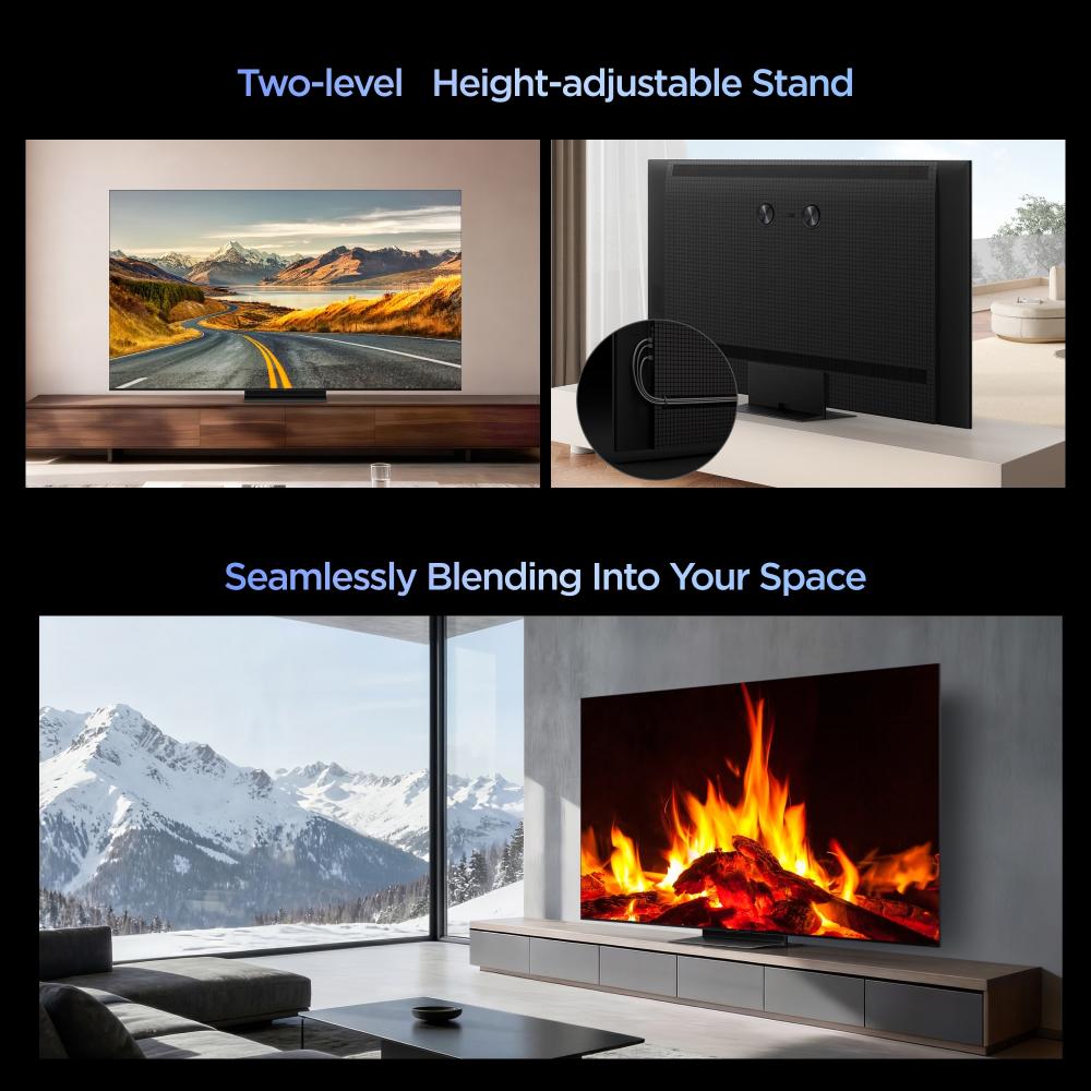 TCL 85 Inch SQD Mini LED 4K Smart TV, 800 Dimming Zones, 2700 Nits HDR, HVA 2.0 Pro Panel, Bang & Olufsen Audio, 288Hz VRR