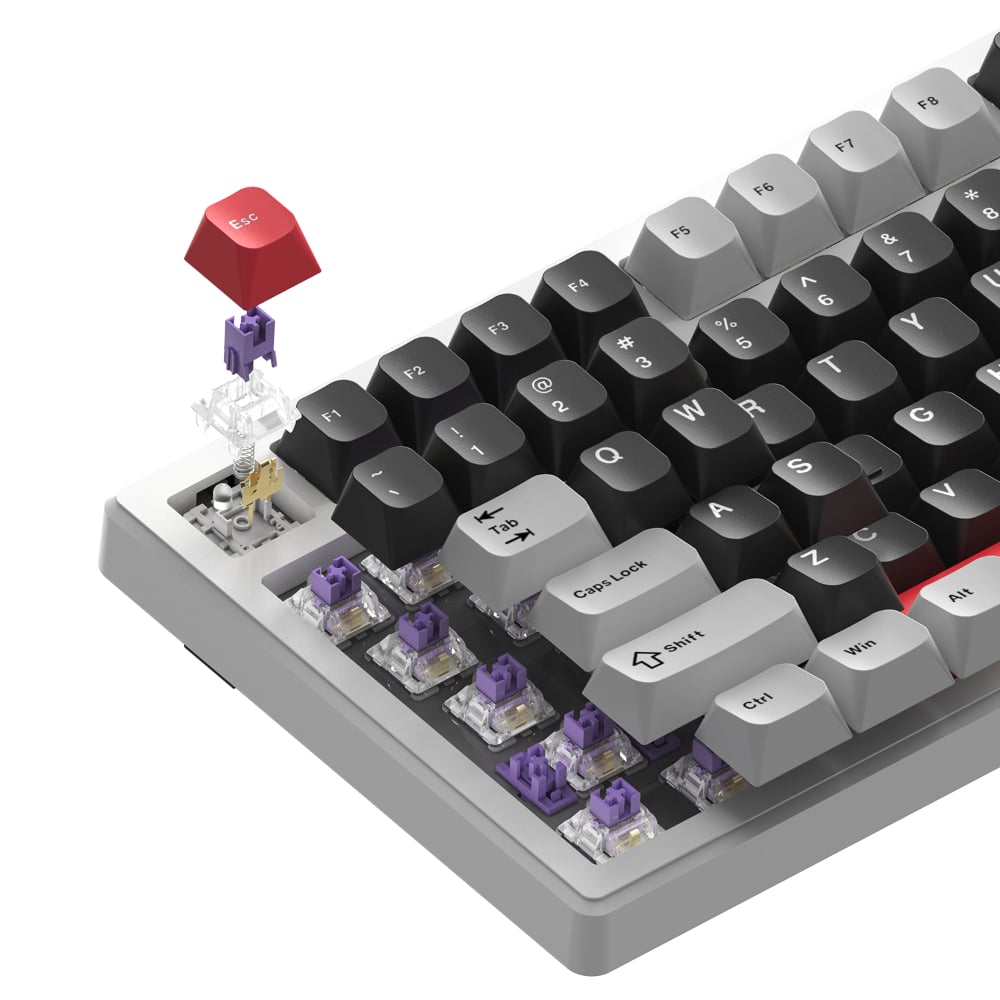 Marvo Monka Storm Wireless Mechanical RGB Keyboard White