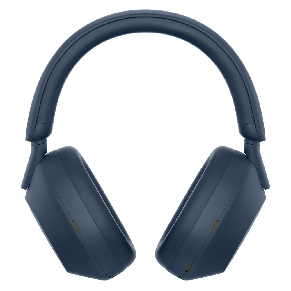Sony Noise Cancelling Wireless Bluetooth Over-Ear Headphones With Mic Mid Night Blue