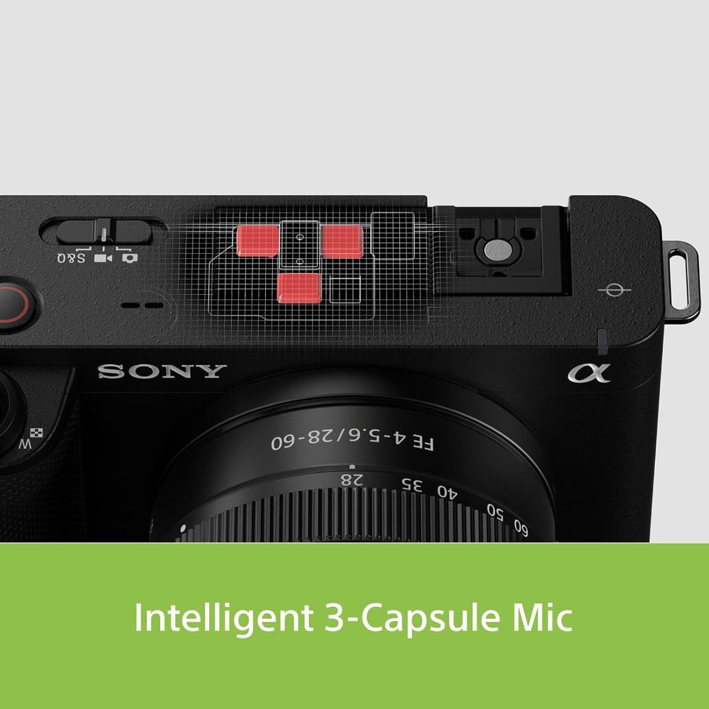 Sony Alpha 12.1 MP 4K 120p Recording Full-Frame Interchangeable-Lens Mirrorless vlog Camera Black