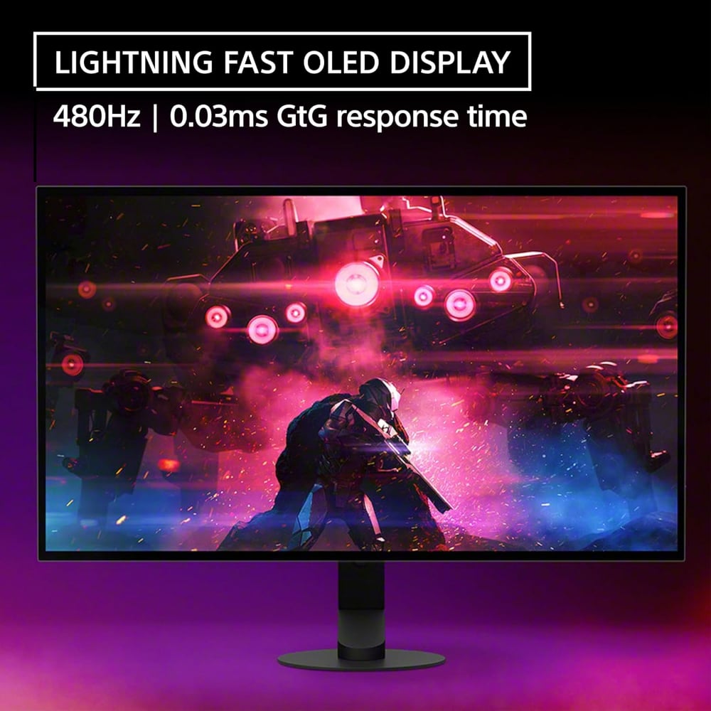 Sony Inzone M10S 27 Inch 480Hz Fast IPS Oled QHD 0.03 Ms Response Time HDMI 2.1 Gaming Monitor Black