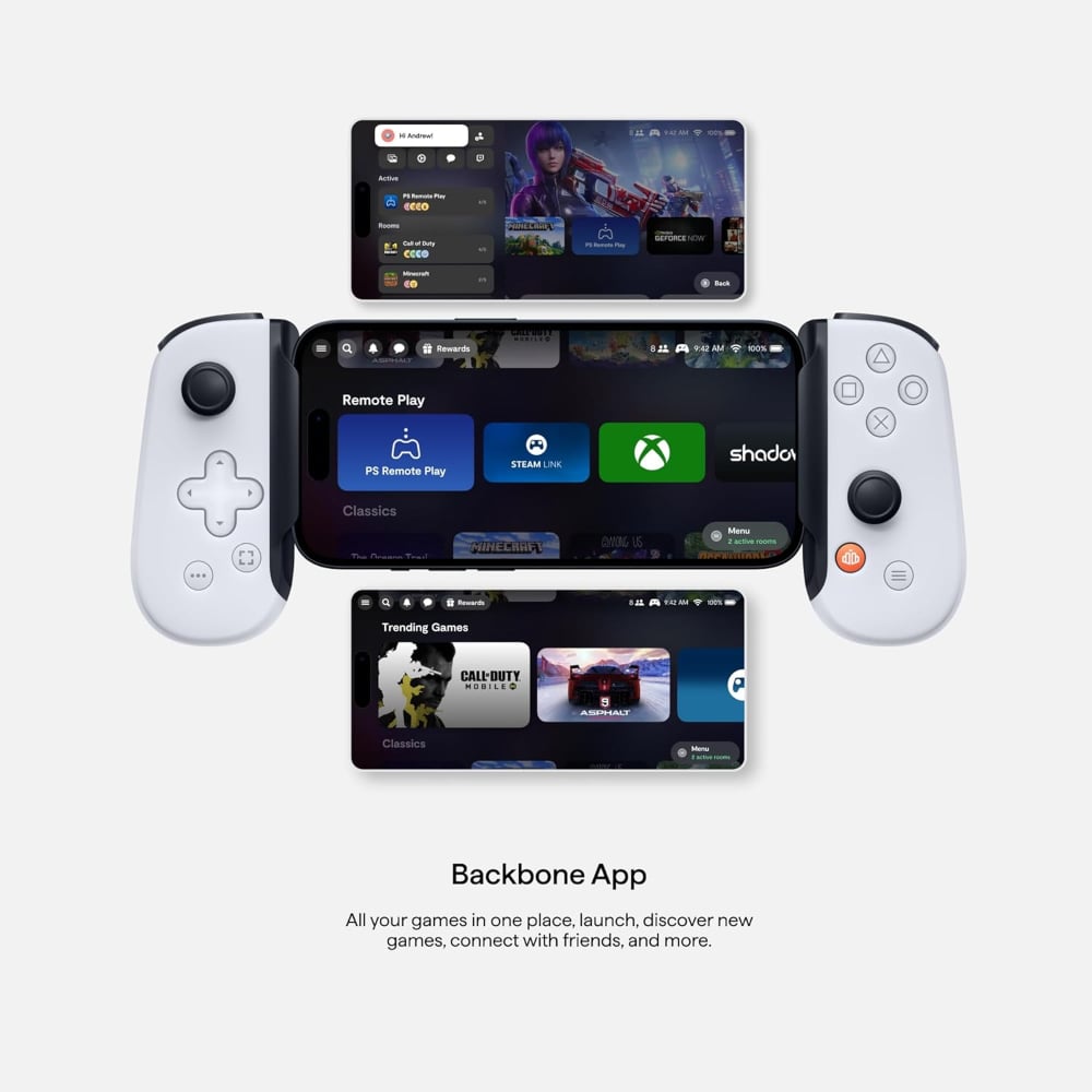 Backbone 2Nd Gen Playstation Edition Online Game Services Console for Android And IPhone 15 Series White