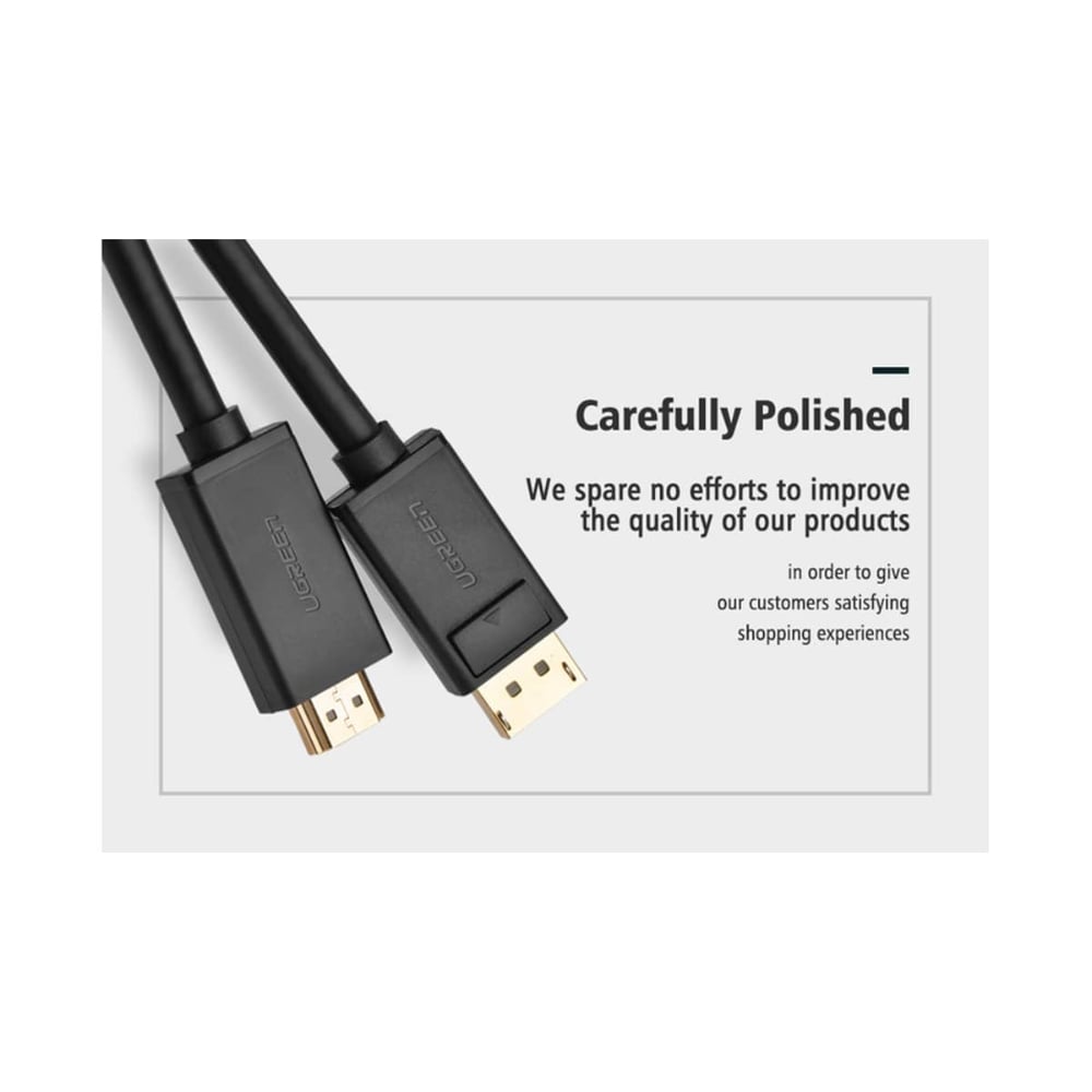 UGREEN HDMI Male to HDMI Male Cable | Supports 4K at 30Hz | 2 Meter | Black | UG-DP101-10202