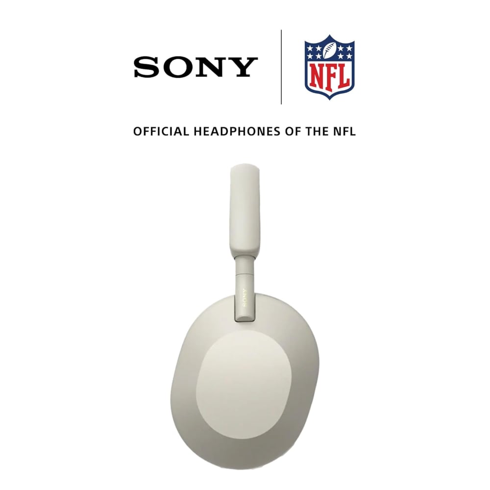 Sony WH-1000XM5 Wireless Over-Ear Headphones Noise Cancellation with Microphone Silver