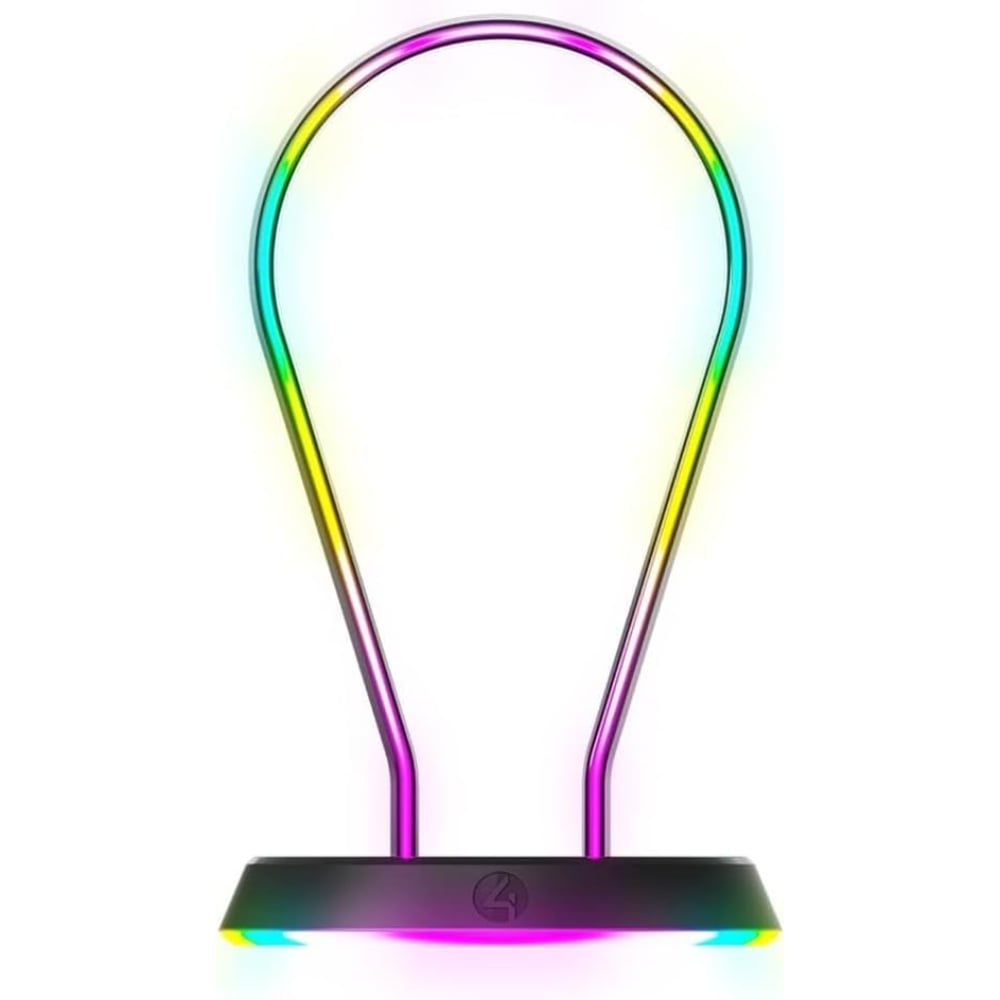 4Gamers Light Up USB Gaming Charging Headset Stand Black