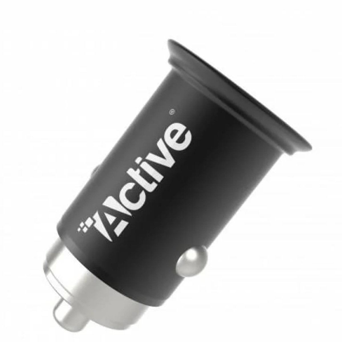 Active 30W Go Metal Pd + Qc Fast Charging Car Charger Black