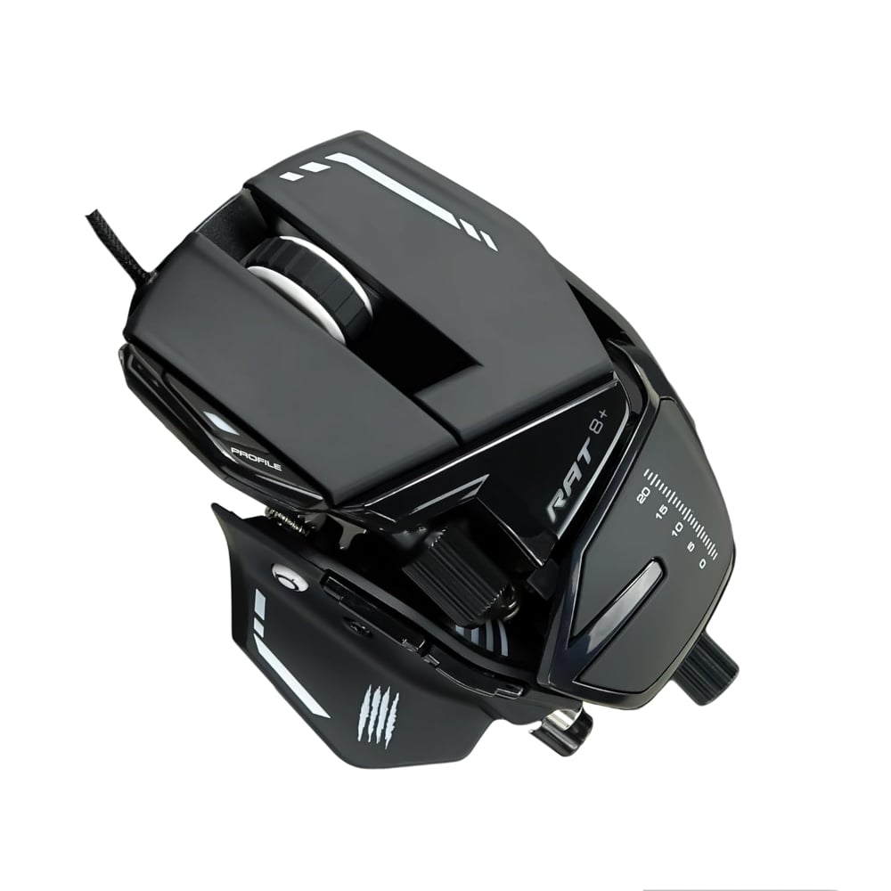 Mad Catz The Authentic R.A.T. 8+ Optical Wired Gaming Mouse Black