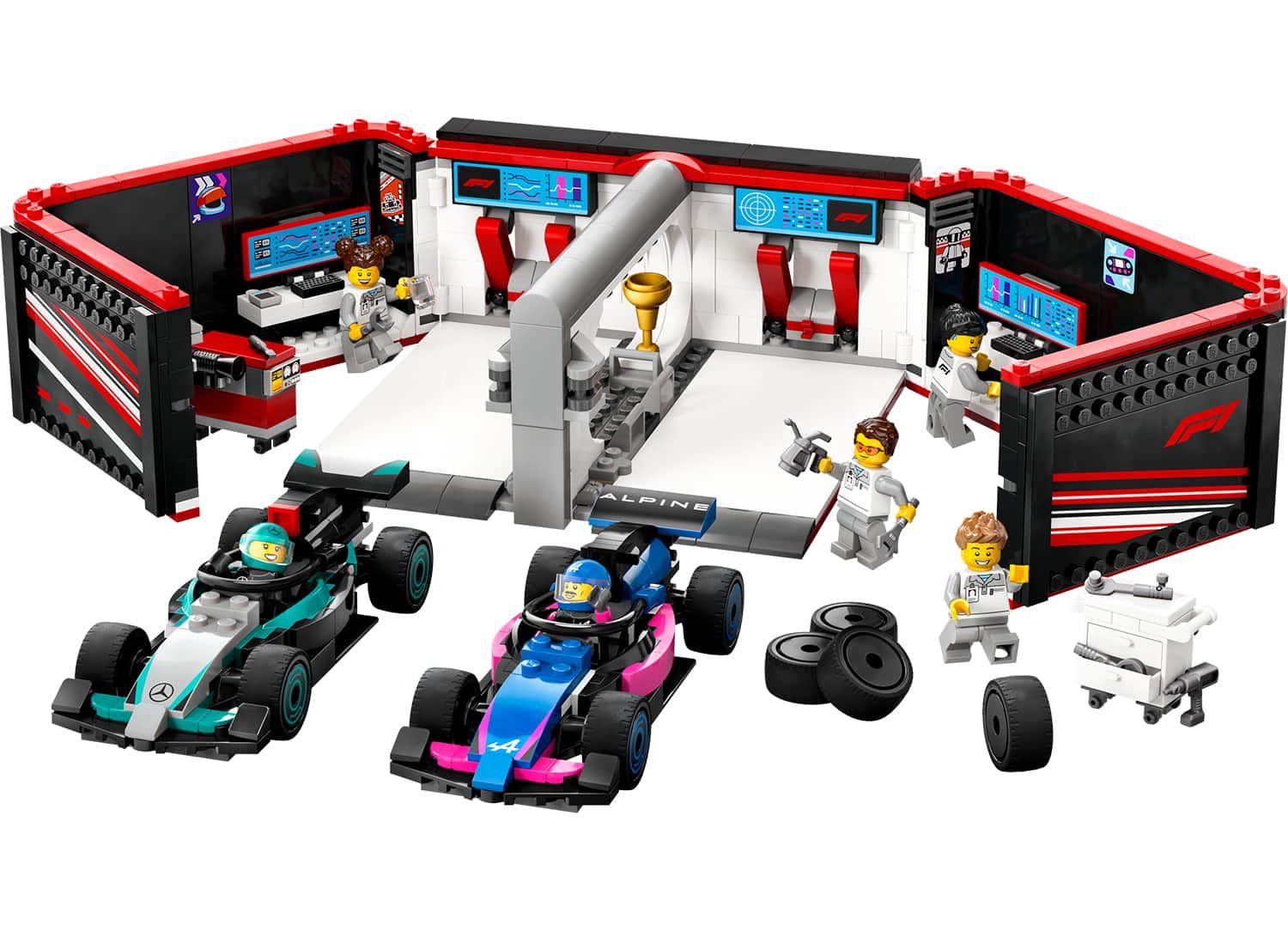 ليغو مرآب F1®‎ وسيارات Mercedes-AMG و Alpine