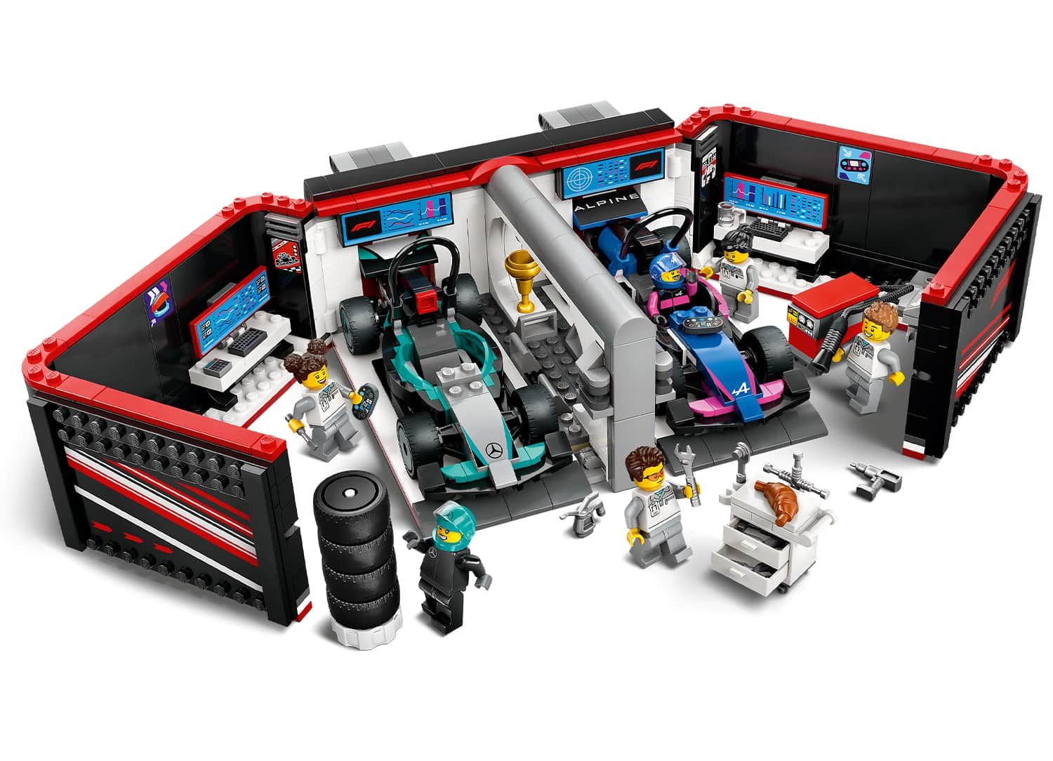ليغو مرآب F1®‎ وسيارات Mercedes-AMG و Alpine