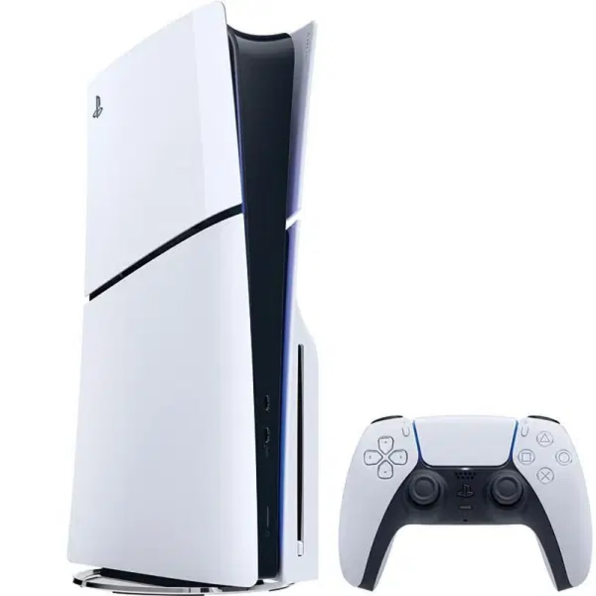 Sony PlayStation® 5 Slim Bluray Disc 1TB Console with Thrustmaster T300 RS GT Edition Racing Wheel White/Black for PS5