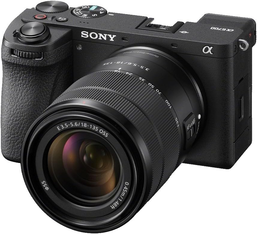 Sony Alpha a6700 | ILCE-6700M | APS-C Mirrorless Camera | 26MP | E PZ 18–135mm Kit Lens | Black