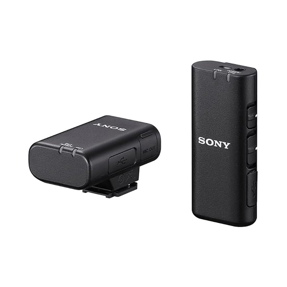 Sony Compact and Flexible Wireless Camera Microphone Black