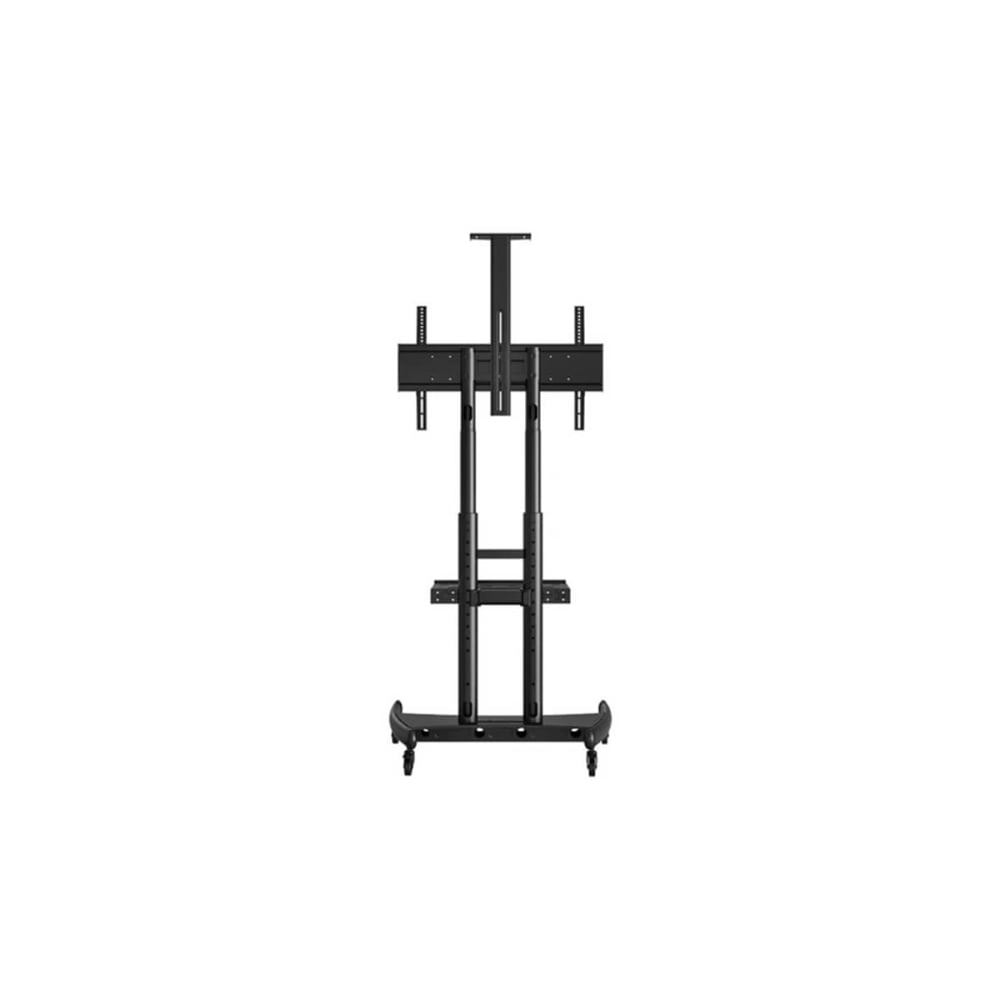 North Bayou TV Stand with Mount and Shelf for 55 to 85 inch TV Screen Black