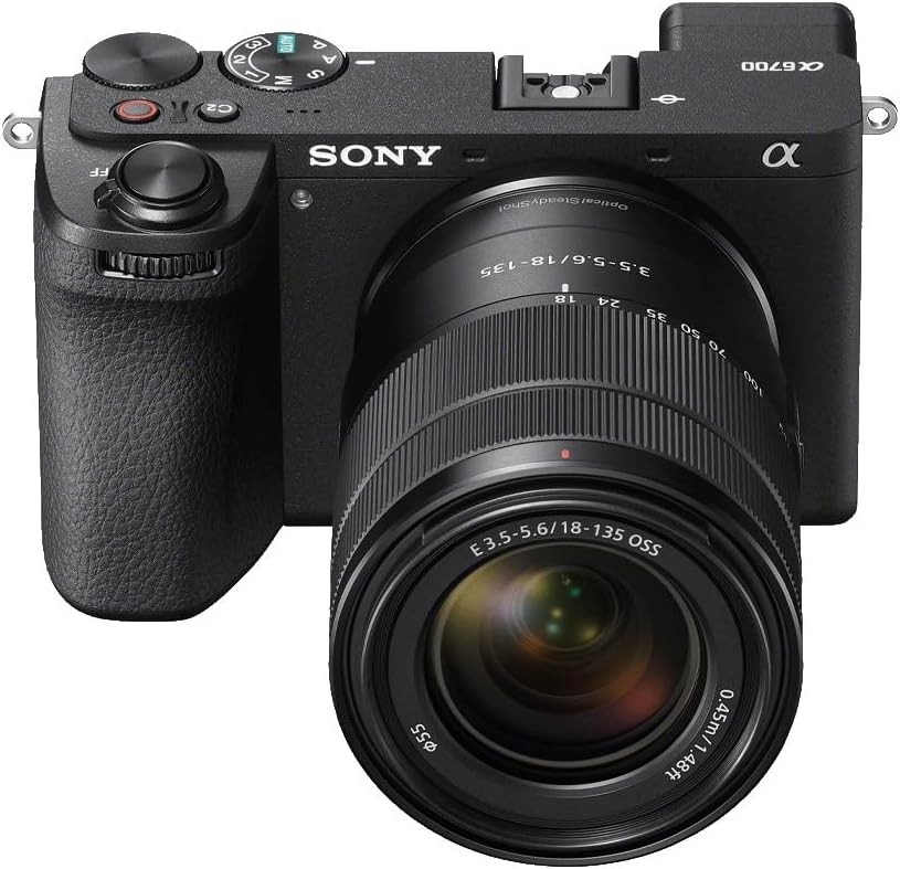 Sony Alpha a6700 | ILCE-6700M | APS-C Mirrorless Camera | 26MP | E PZ 18–135mm Kit Lens | Black