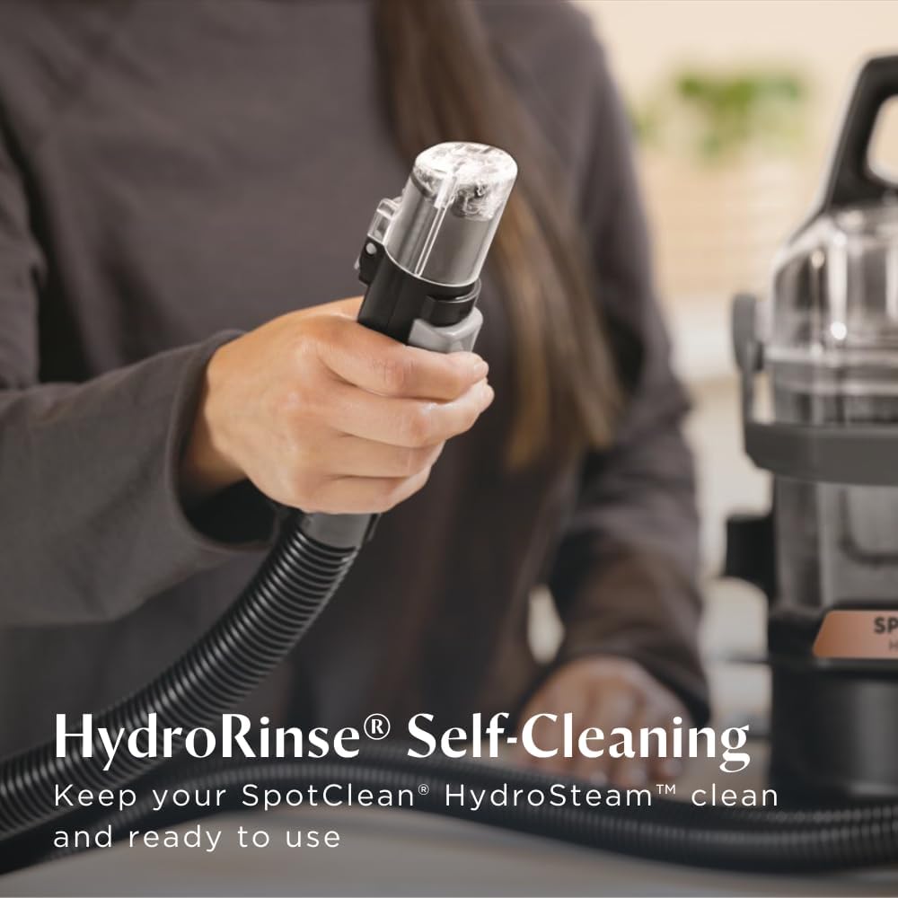 Bissell SpotClean HydroSteam (3700E) Portable Deep Cleaner | Powerful Cleaning | Black