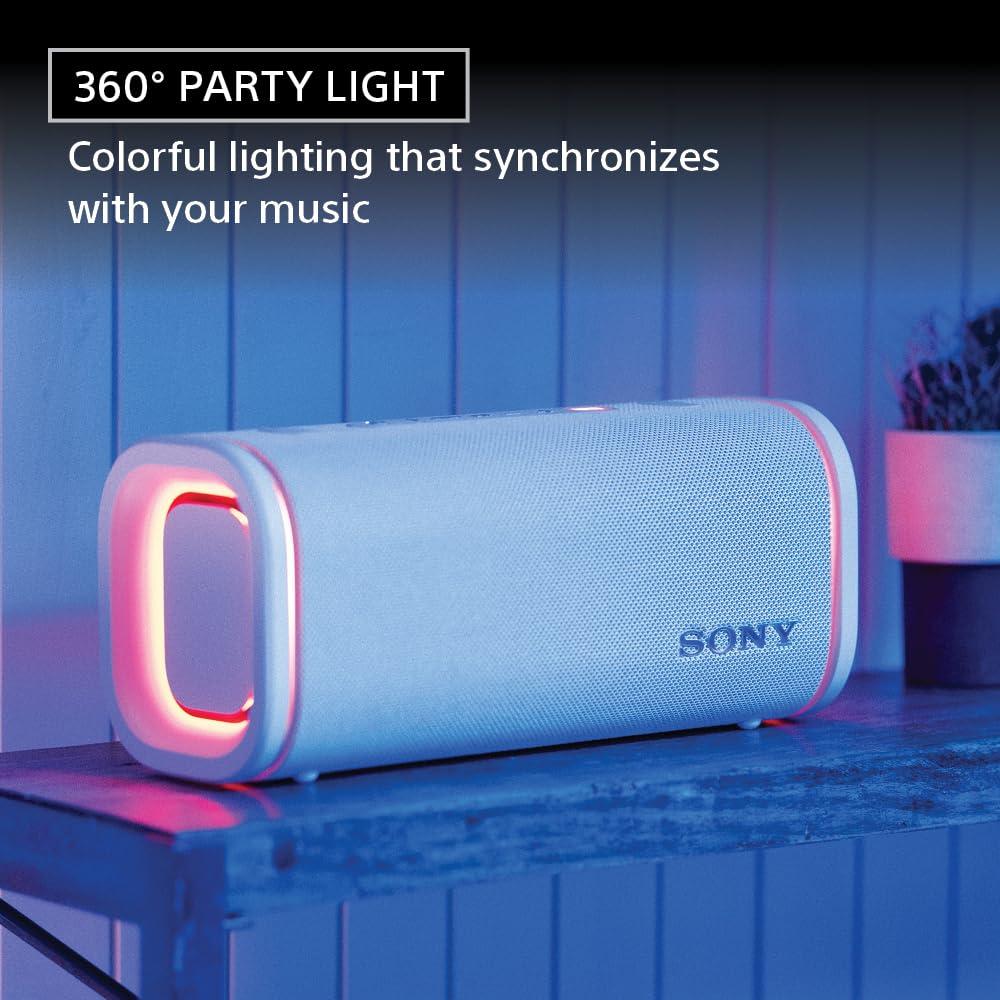 Sony SRS-ULT50 ULT Field 5 Portable Bluetooth Speaker with Massive Bass and 360° Party Light – White