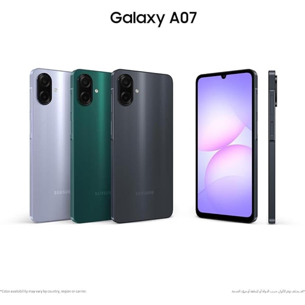 Samsung Galaxy A07, 4GB RAM, 64 GB, Black
