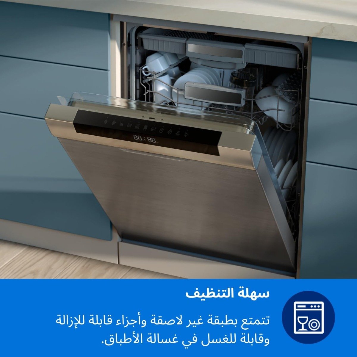 Philips Dual Basket AirFryer 3000 Series - 2750W, 9L Capacity, 2 Basket Drawers, 8 Presets Touchscreen, Black - NA350/09