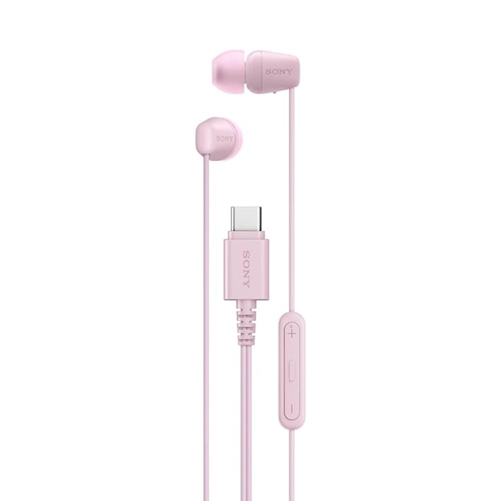 سوني IER-EX15C سماعة أذن سلكية بمنفذ USB-C – وردي