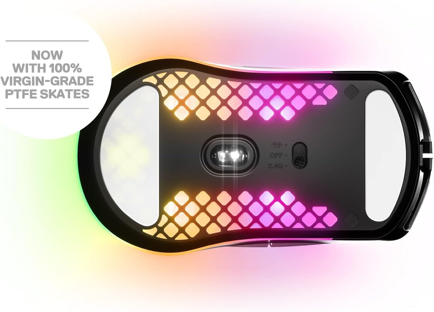 SteelSeries Aerox 3 Wireless - Super Light Wireless Gaming Mouse - 18,000 CPI TrueMove Air Optical Sensor - 200 Hour Battery Life - Black