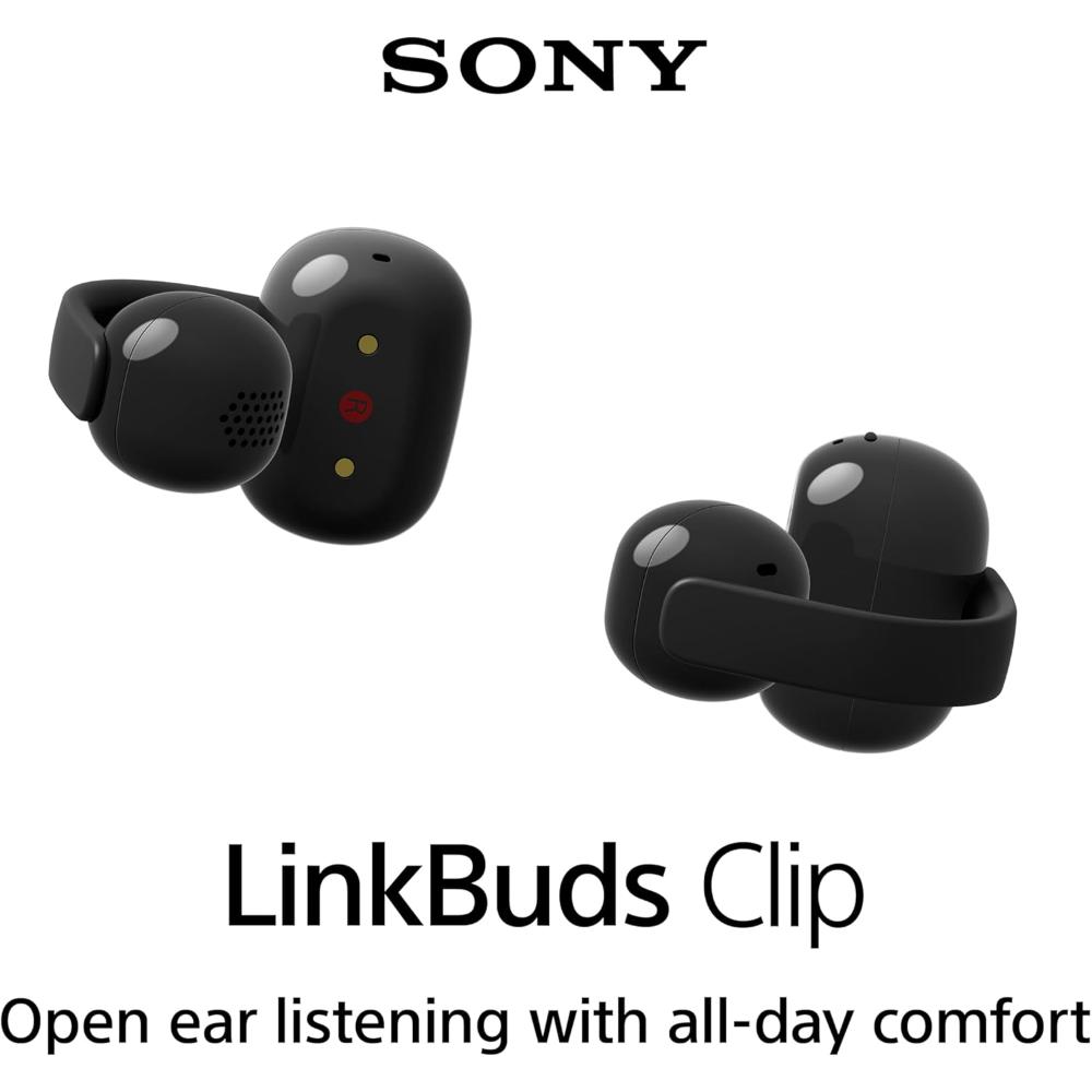 Sony LinkBuds Clip Wireless Open Earbuds| Black
