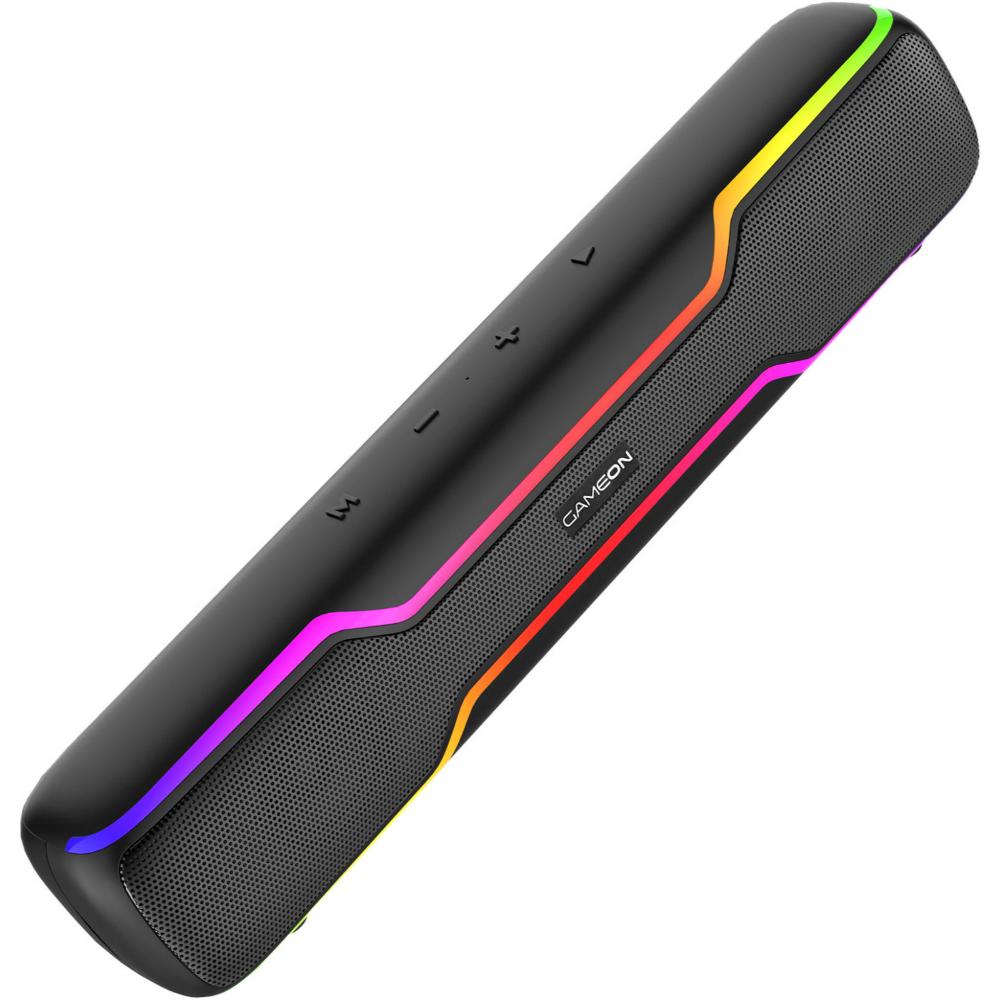 Gameon Dominator Blaze Wireless RGB Gaming Soundbar| Black