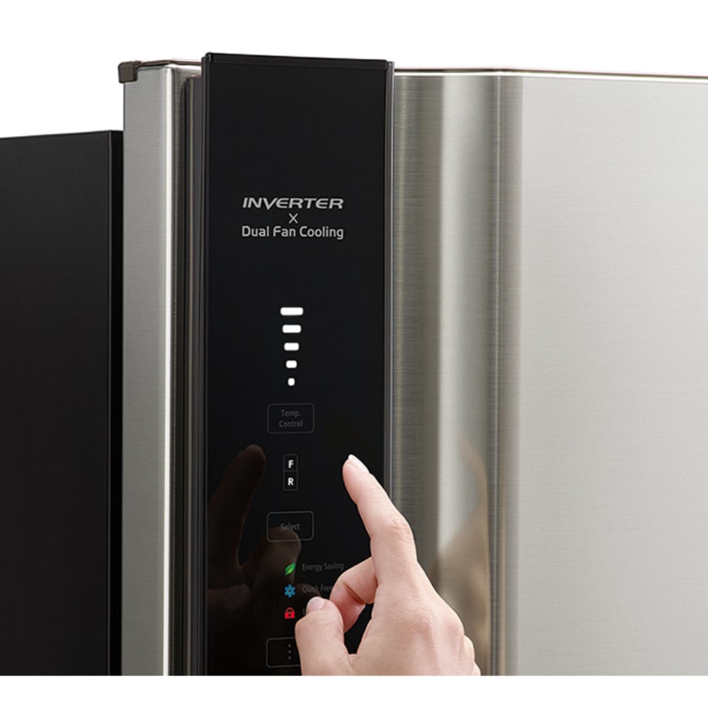Hitachi Top Mount Double Door Refrigerator | 19.4 Cu.Ft (550L) | Inverter Compressor | R-V725PS7K-1BEG | Beige