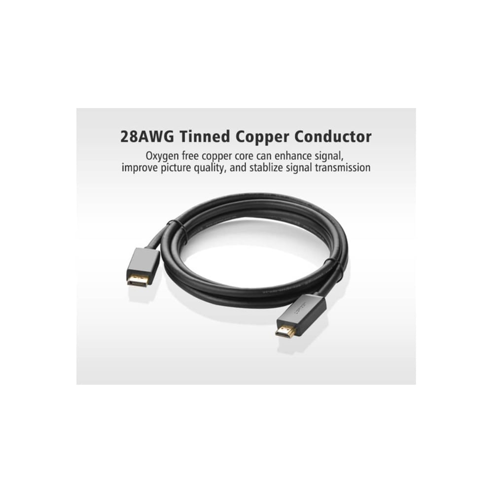 UGREEN HDMI Male to HDMI Male Cable | Supports 4K at 30Hz | 2 Meter | Black | UG-DP101-10202