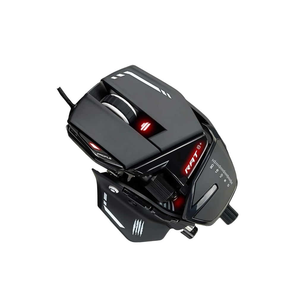 Mad Catz The Authentic R.A.T. 8+ Optical Wired Gaming Mouse Black