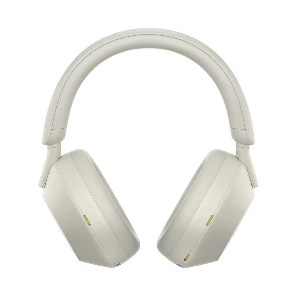 Sony Noise Cancelling Wireless Bluetooth Over-Ear Headphones With Mic Silver