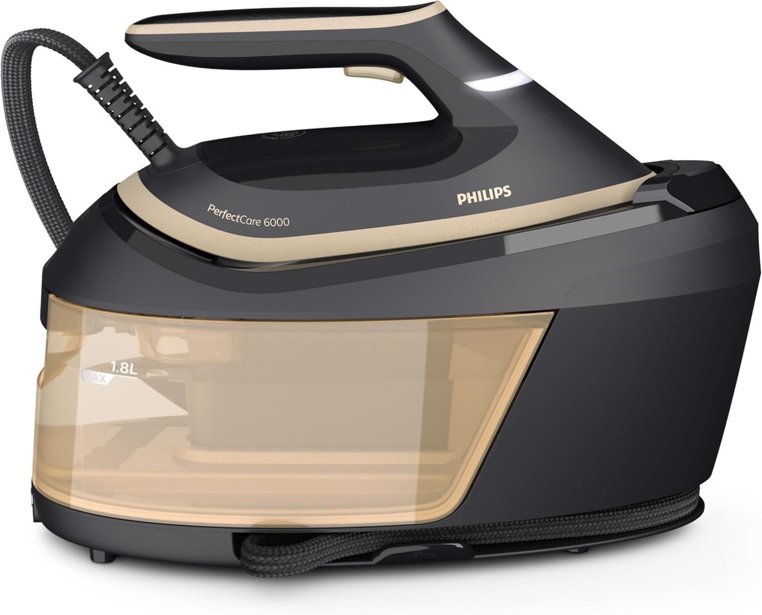 Philips Steam Generator Iron – PerfectCare 6000 Series – 2400W, Compact, No burns, SteamGlide Advanced soleplate - PSG6064/86