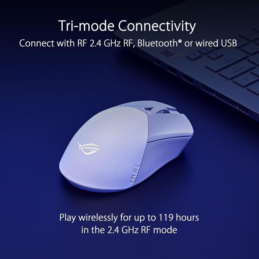 ASUS ROG Gladius III Wireless AimPoint Mouse | 36,000 DPI |White