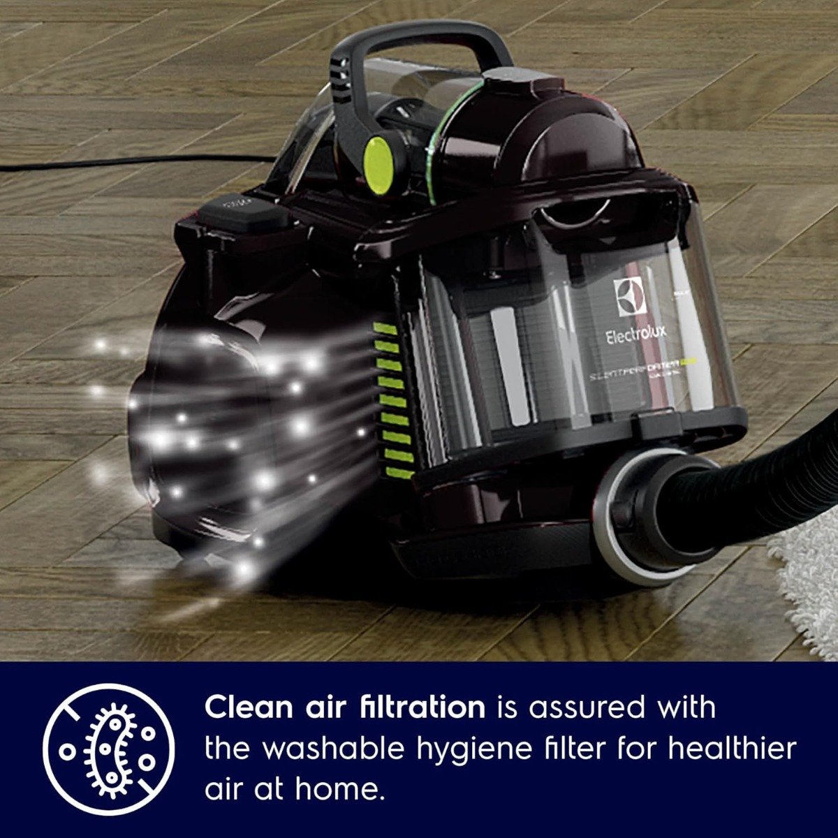 Electrolux 2000W Bagless Canister Vacuum Cleaner, Powerful Suction & Quiet Operation - Blue - ZSPC2000