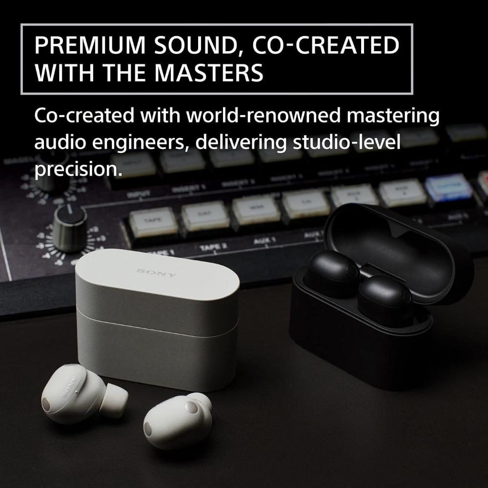 Sony WF-1000XM6 True Wireless Noise Cancelling Earbuds 24H Battery |2026 Model | Bluetooth in-Ear Headphones |Platinum Silver