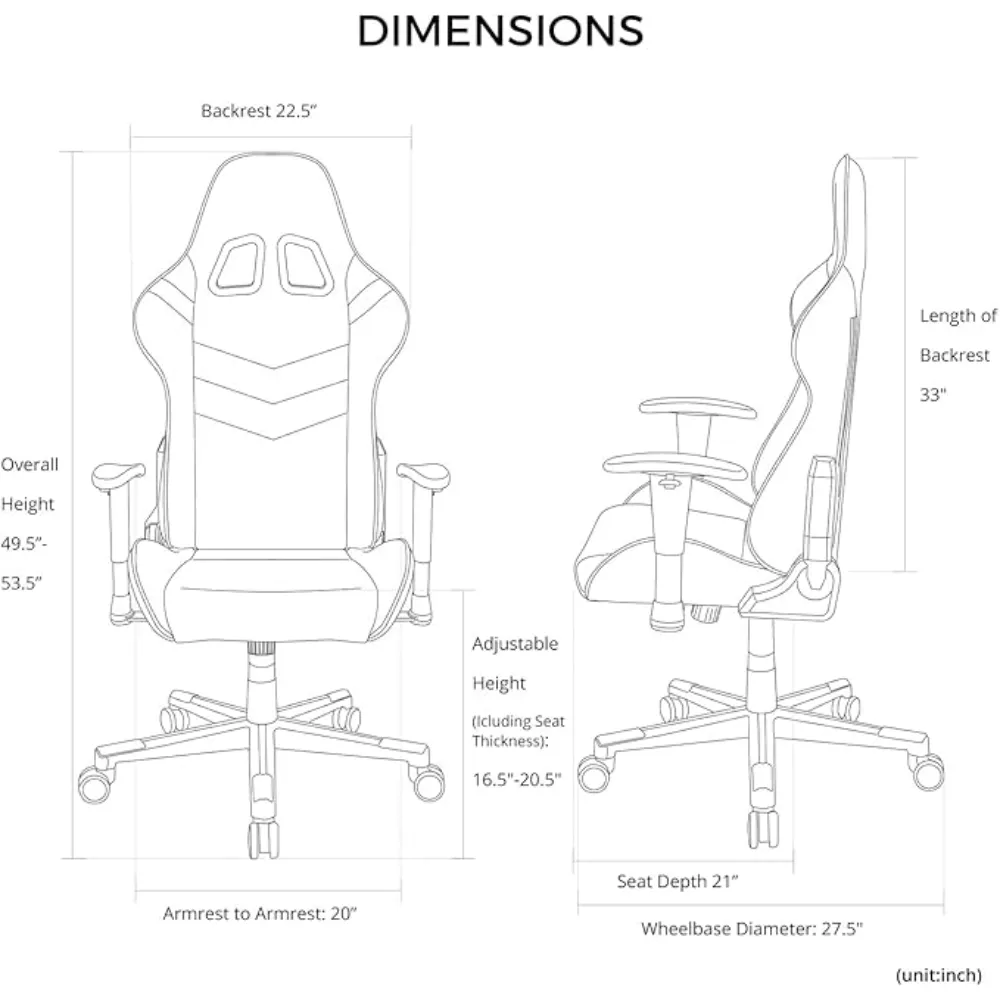DXRacer P132 Prince Series Gaming Chair - Black