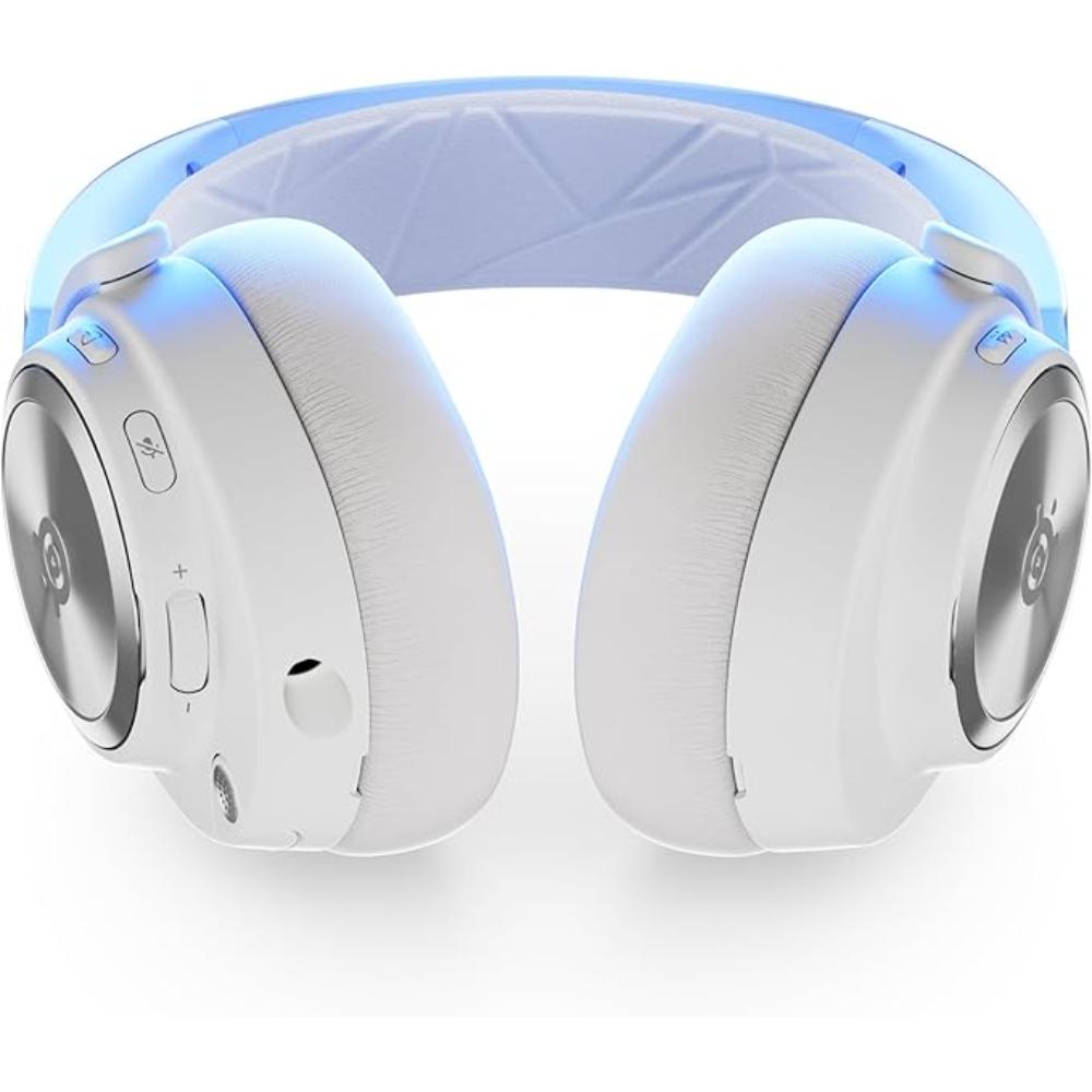 ستيل سيريز سماعة Arctis Nova Pro اللاسلكية (PS) | إلغاء ضوضاء نشط، صوت عالي الجودة | أبيض | SS-61526