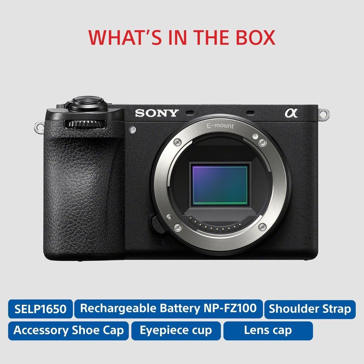 كاميرا Sony α6700 بدون مرآة بدقة 26 ميجابكسل APS-C مع عدسة 16-50 مم Power Zoom – أسود | ILCE-6700K/B