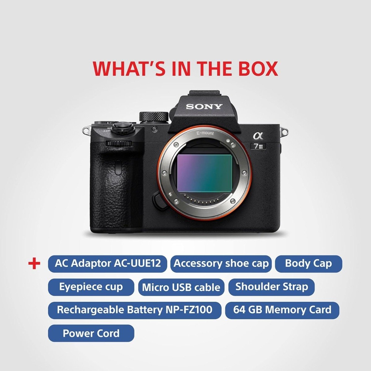 Sony Alpha 7 III ILCE-7M3M Full-Frame Mirrorless Camera with FE 28-70mm OSS Lens – 24.2MP, 4K Video, 5-Axis Image Stabilization