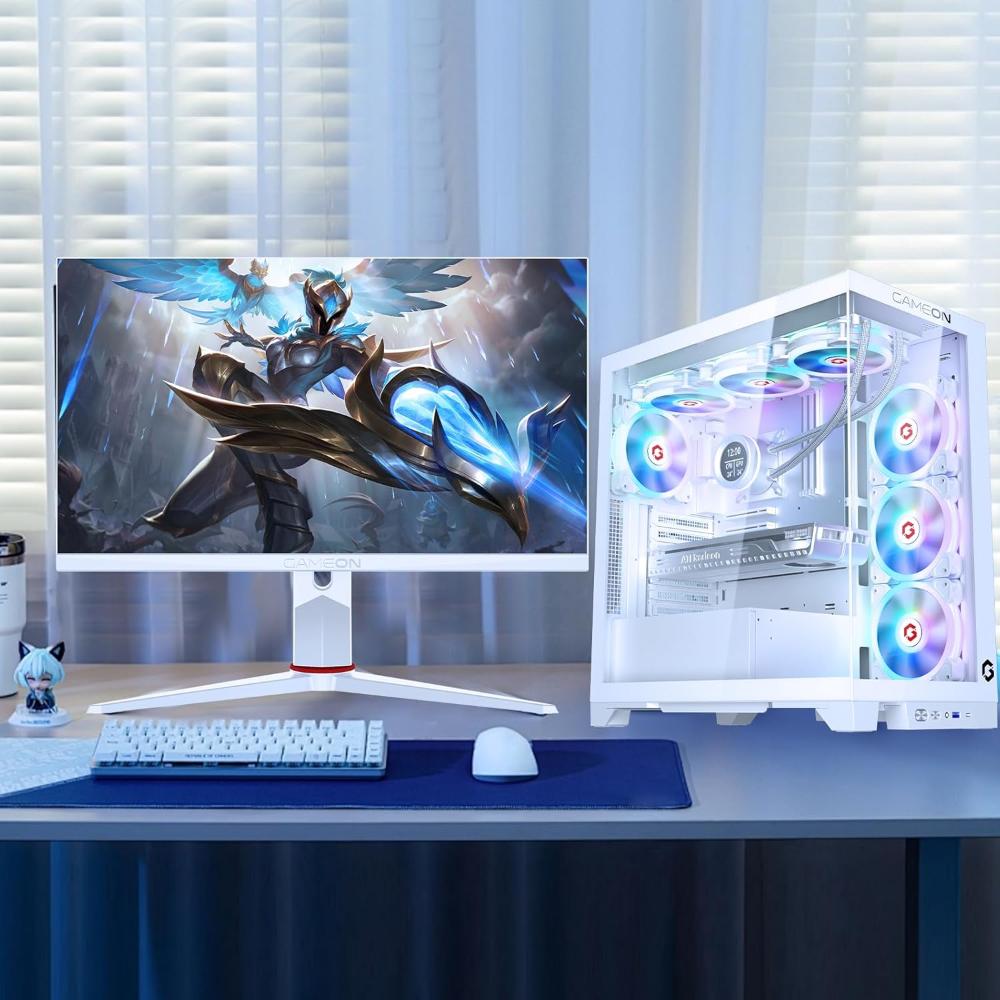 Gameon Emperor Arctic IV Series 10-Fans Mid Tower ARGB+PWM| Lighting Gaming Case| White