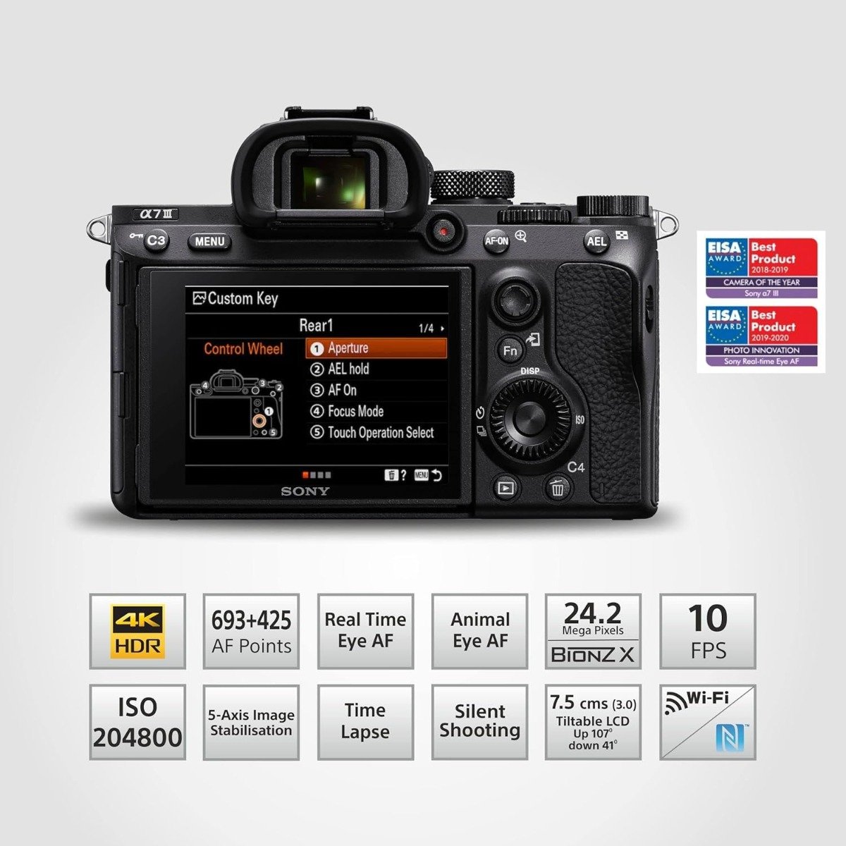 Sony Alpha 7 III ILCE-7M3M Full-Frame Mirrorless Camera with FE 28-70mm OSS Lens – 24.2MP, 4K Video, 5-Axis Image Stabilization