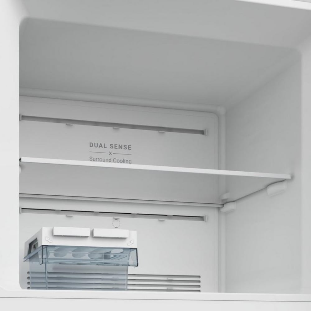 Hitachi Top Mount Double Door Refrigerator | 12.1 Cu.Ft (344L) | Inverter Technology | HRTN6379SPWHSA | White