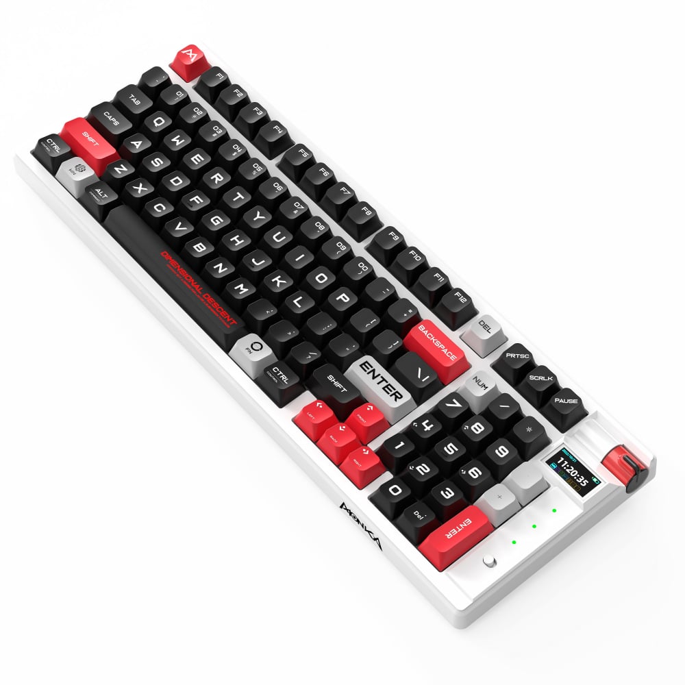 Marvo Monka Storm Wireless Mechanical RGB Keyboard White