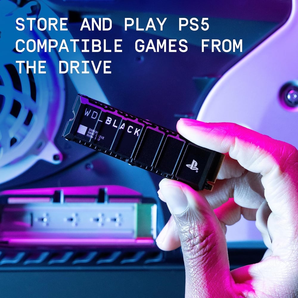 SanDisk 8TB SN850P NVMe 7300MB/s Read Speed SSD Black for PlayStation 5 Console