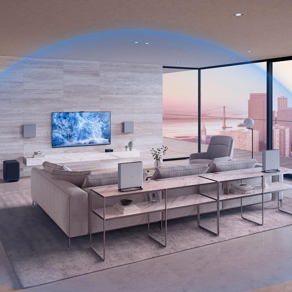 Sony Bravia Theatre Quad Wireless Multi Dimensional Surround Sound Premium Soundbar System Grey