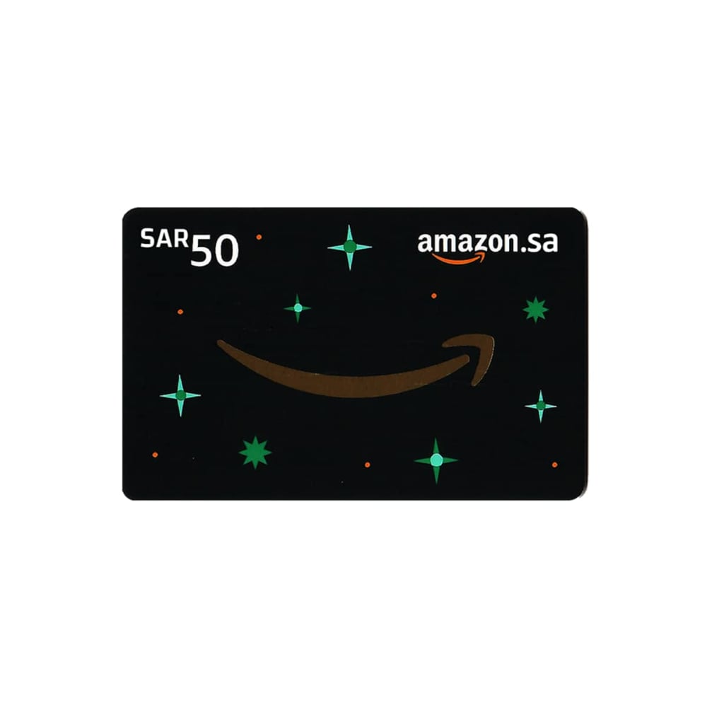 Amazon Gift Card 50 SAR Delivery By Email Digital Code Black