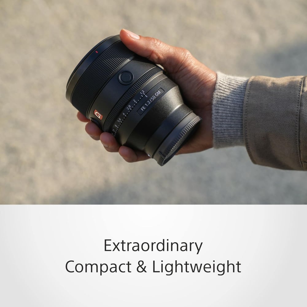 Sony FE 50mm | SEL50F12GM | F1.2 GM | Standard Prime Lens | Full-Frame E-Mount | Black