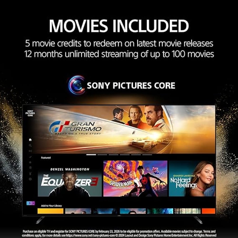 Sony K-65XR80 BRAVIA 8 65 Inch 4K Ultra HD OLED Smart Google TV with HDR