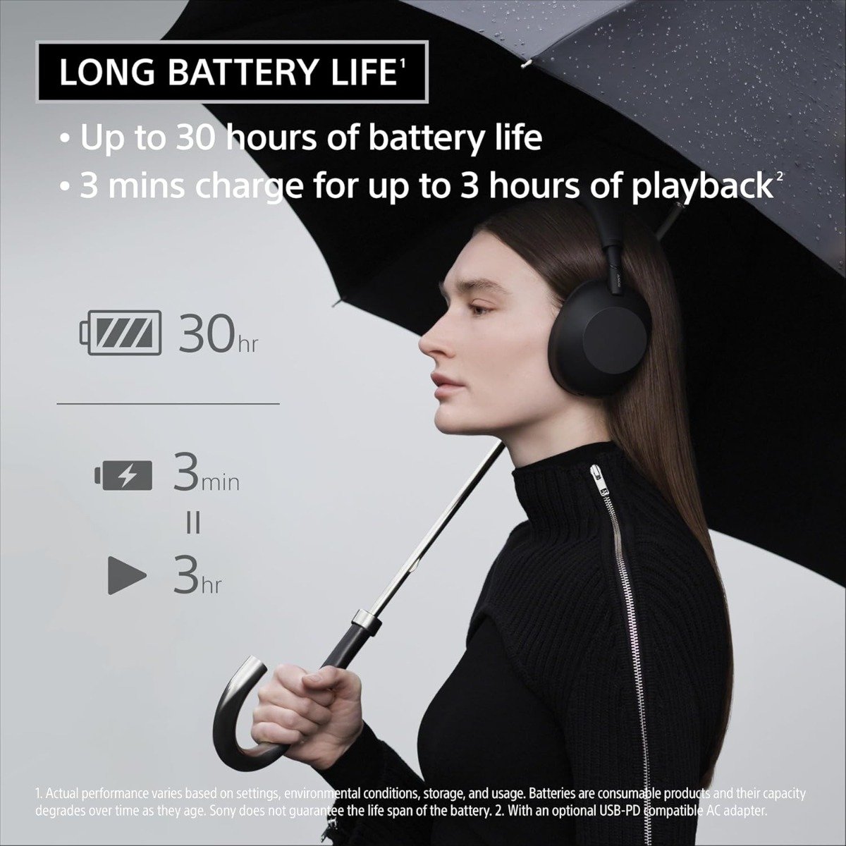 Sony WH-1000XM6 Wireless Over-Ear Headphones with Active Noise Cancellation and 30-Hour Battery