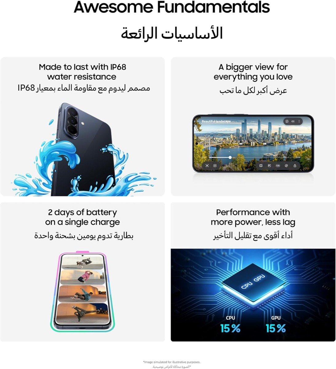 Samsung Galaxy A57, 5G, 8GB + 256 GB, Awesome Icyblue